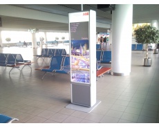 Unique advertising campaign of Recharging Stations on airports for the ABB Group